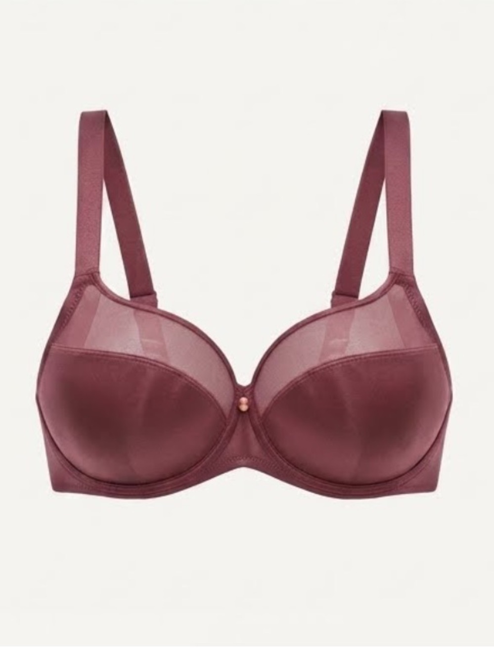 Understance Anya Smooth FlexWire Bra Deep Crimson Rear Hook-32DDD
